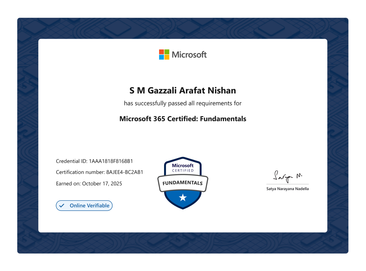 Certificate Image